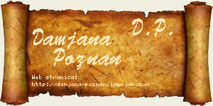 Damjana Poznan vizit kartica